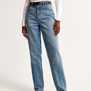A&F 90s straight ultra high rise jean